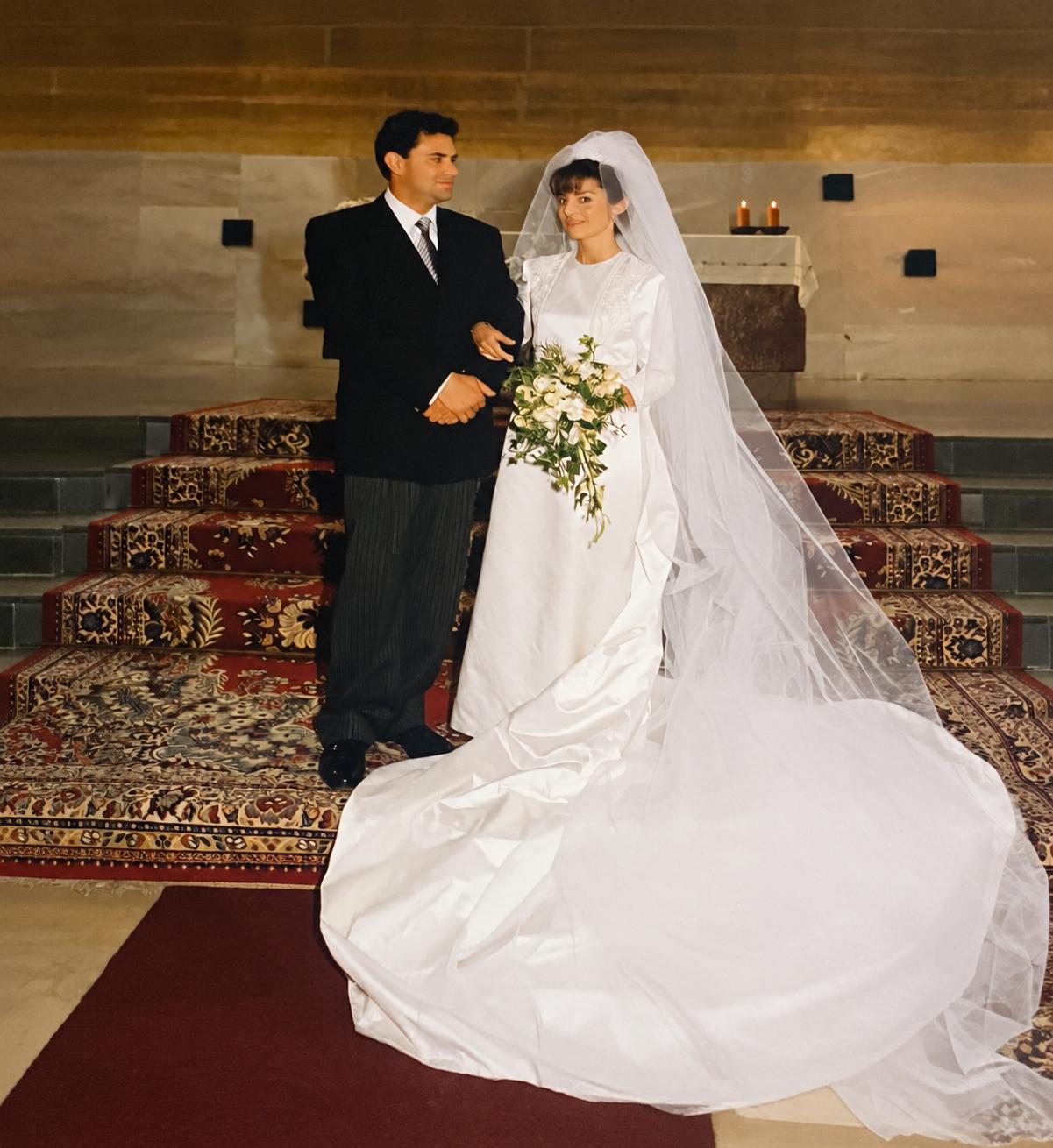 Inmaculada Branchadell Renau y José Safont Muñoz en su casamiento